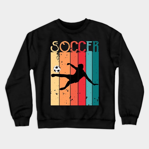 Soccer Retro Crewneck Sweatshirt by Cooldruck